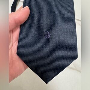 Christian Dior Navy Blue Tie